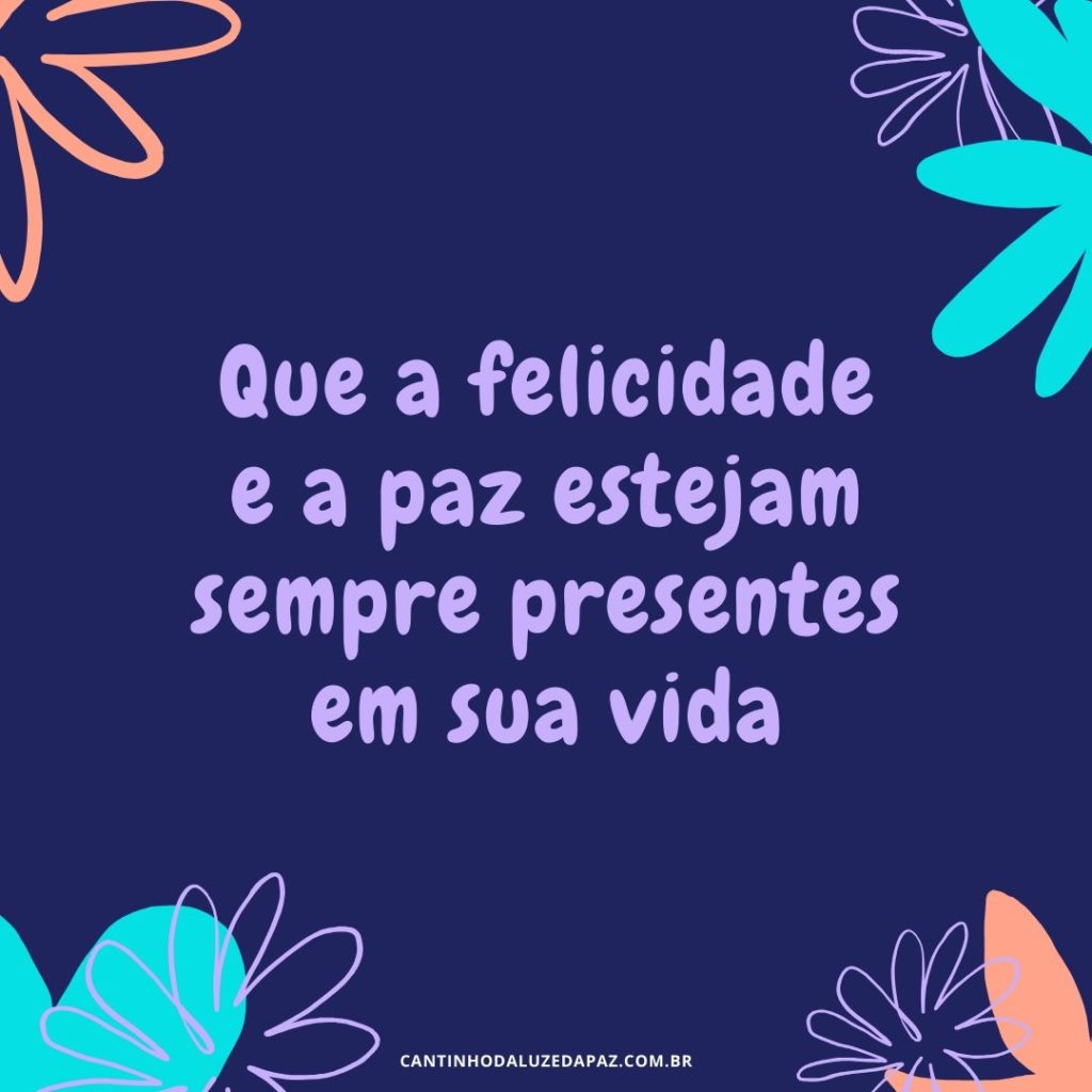 Felicidade e paz